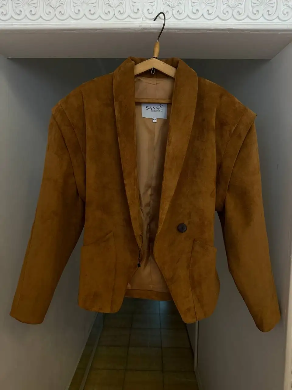 Жакет из премиум эко-замши размер 46/48 - Верхняя одежда (Одежда) в Красногорск