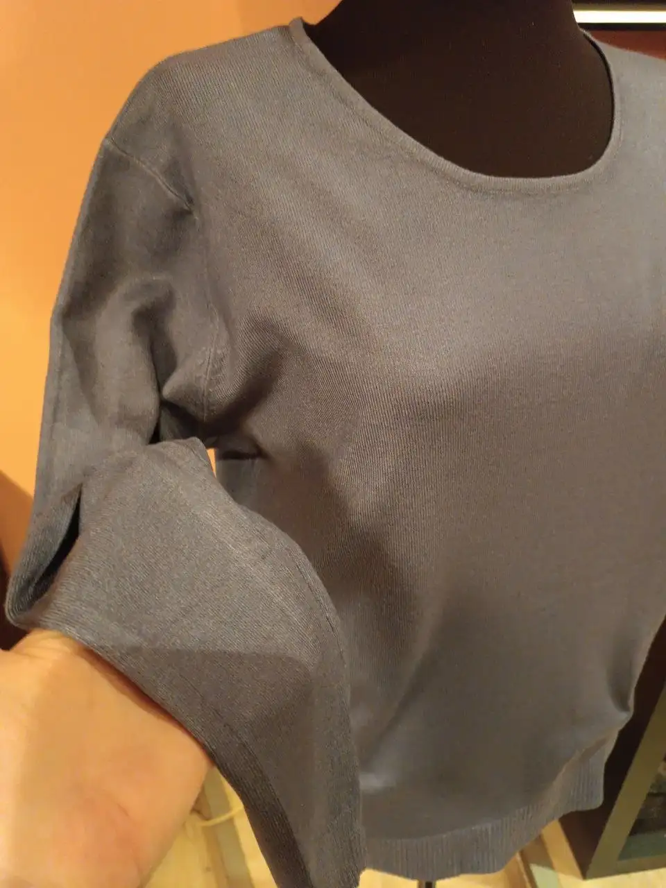 Джемпер базовый кашемировый сине-графитовый - Верхняя одежда (Одежда) в Красногорск