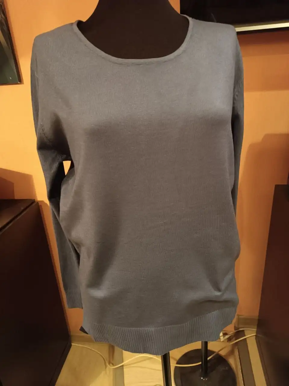 Джемпер базовый кашемировый сине-графитовый - Верхняя одежда (Одежда) в Красногорск