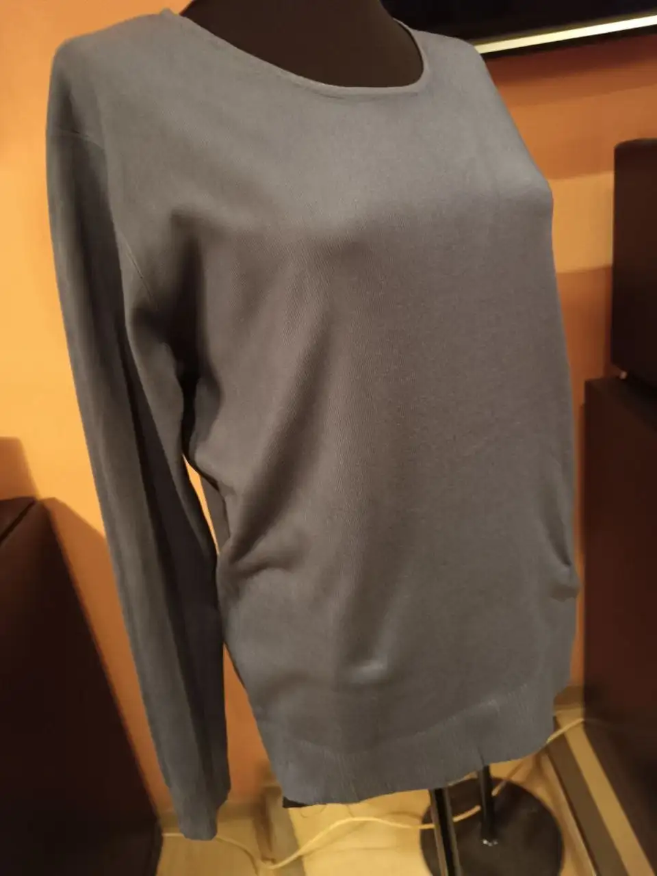 Джемпер базовый кашемировый сине-графитовый - Верхняя одежда (Одежда) в Красногорск