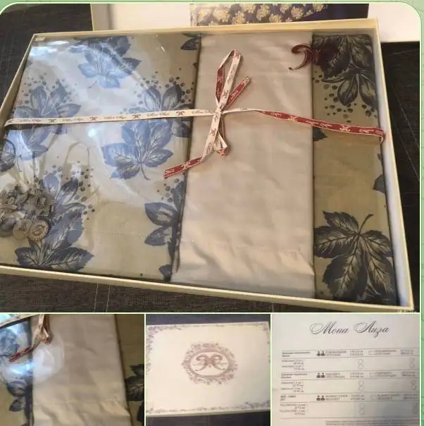 Евро комплект 'Монна Лиза' хлопок люкс - Текстиль (Барахолка) в Красногорск