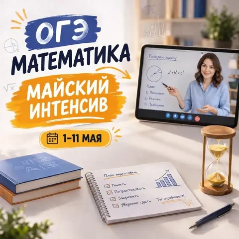 ОГЭ-интенсив по математике для 9 класса - частное объявление в Красногорск