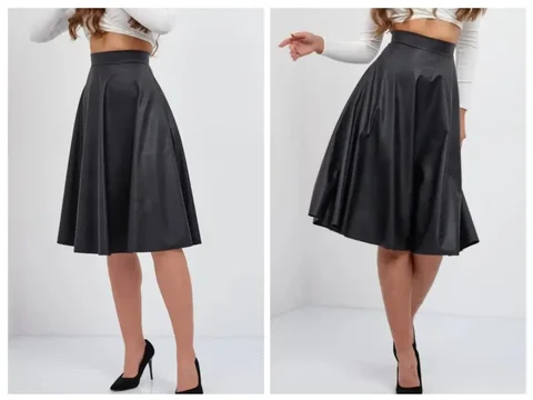 Юбка полусолнце из экокожи премиум класса - Юбки в Красногорск