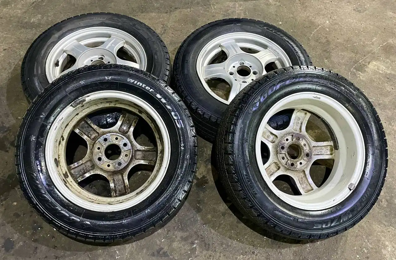 Комплект колес на зимней резине K&K Status R14 - Колеса и шины (Запчасти) в Иркутск