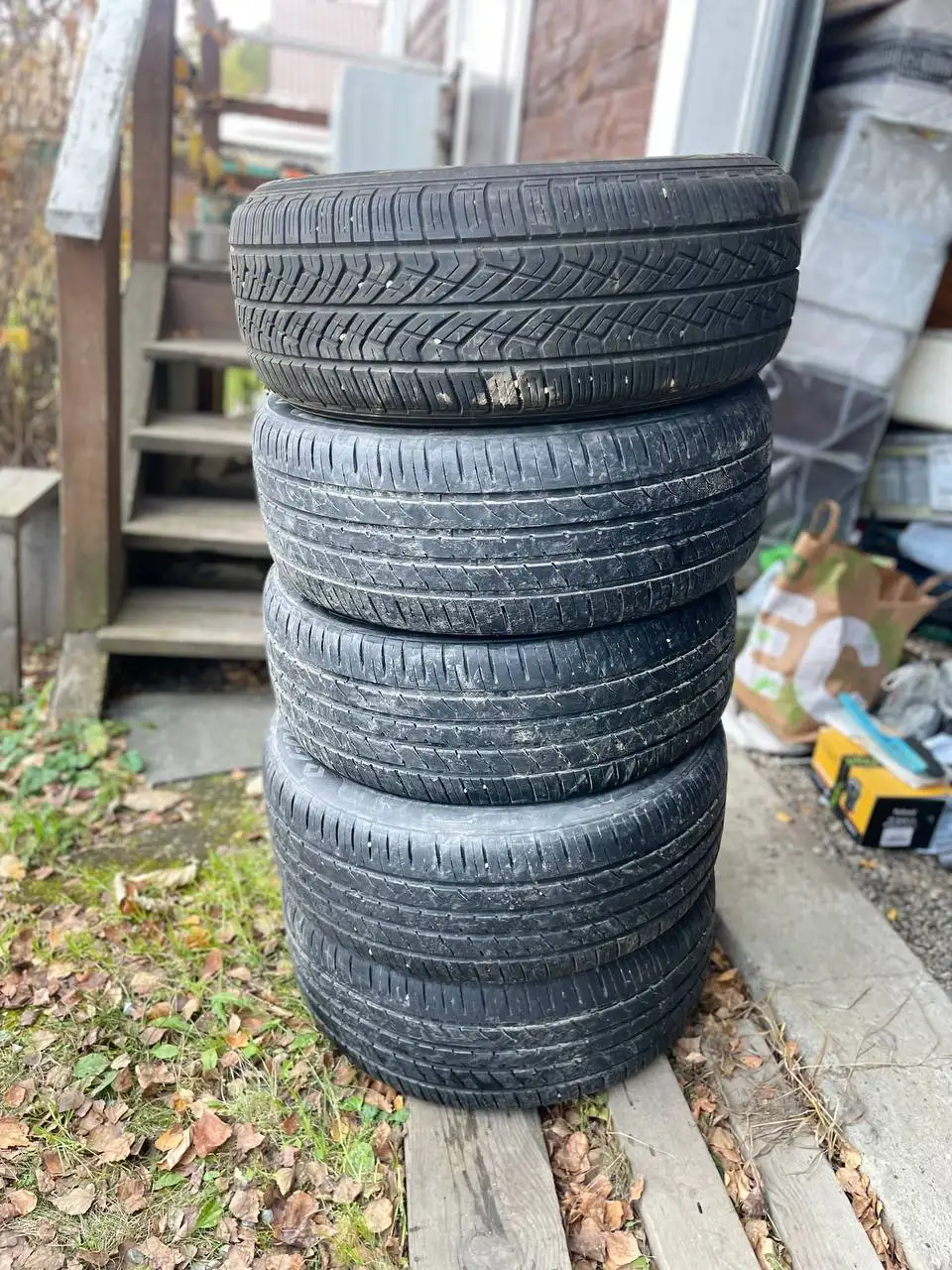 Летняя резина 4 колеса комплектом - Шины и диски (Запчасти) в Иркутск