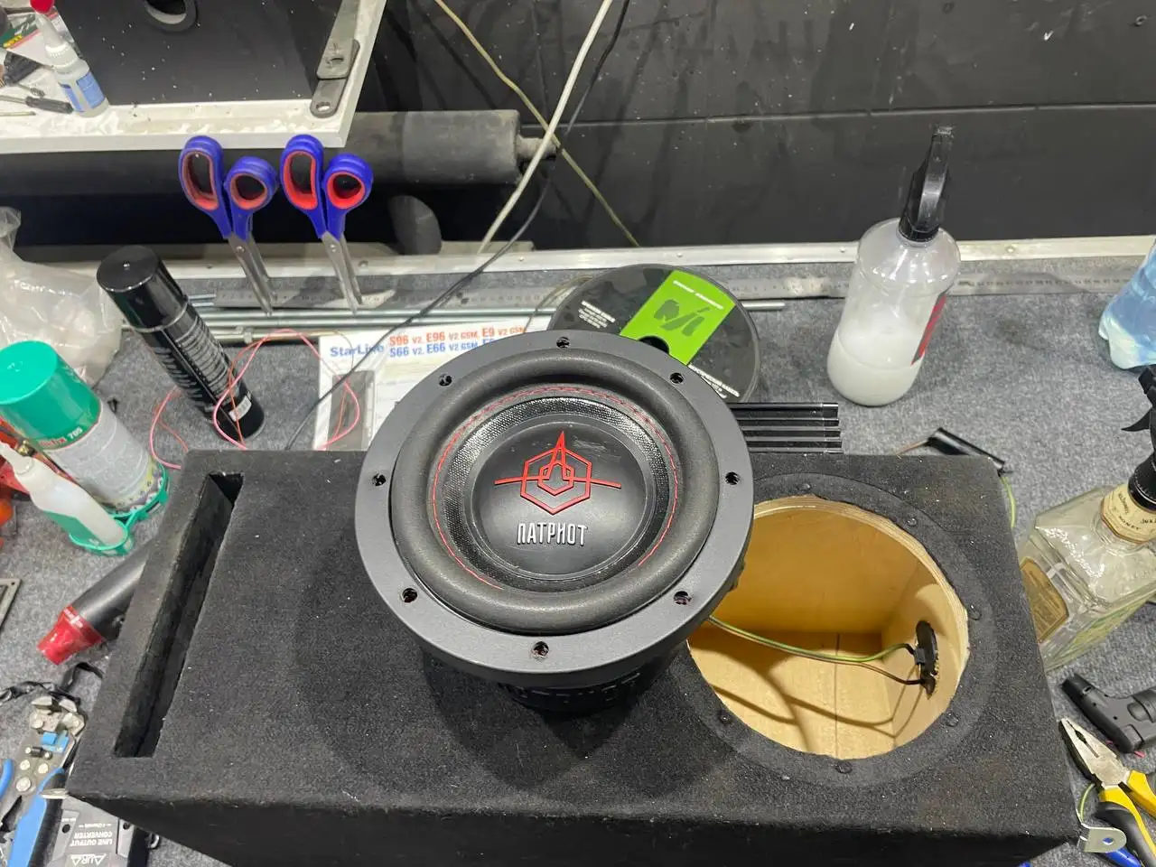 Усилитель 500Вт с динамиком 8 дюймов - Аудиотехника (Электроника) в Иркутск