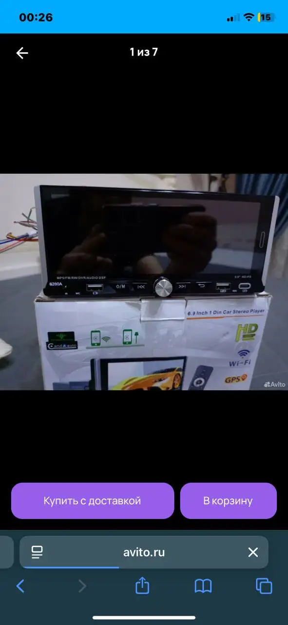 Продам магнитолу 1-DIN на Android 13 с CarPlay - Автомагнитолы (Электроника) в Иркутск