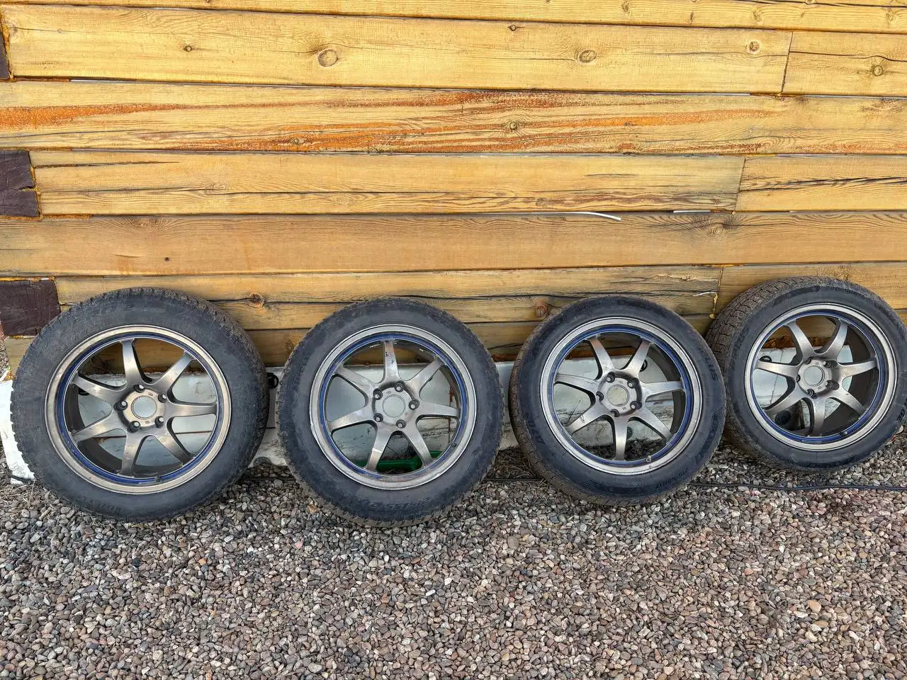 Продажа дисков R17 Weds Sport SA-90 с зимней резиной - Диски и шины (Запчасти) в Иркутск