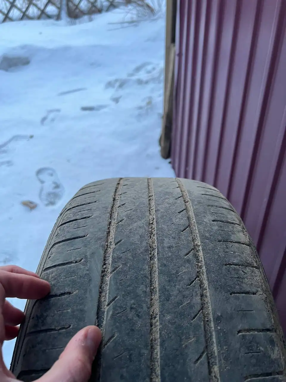 Комплект летних шин 215/55/16 - Шины и диски (Запчасти) в Иркутск