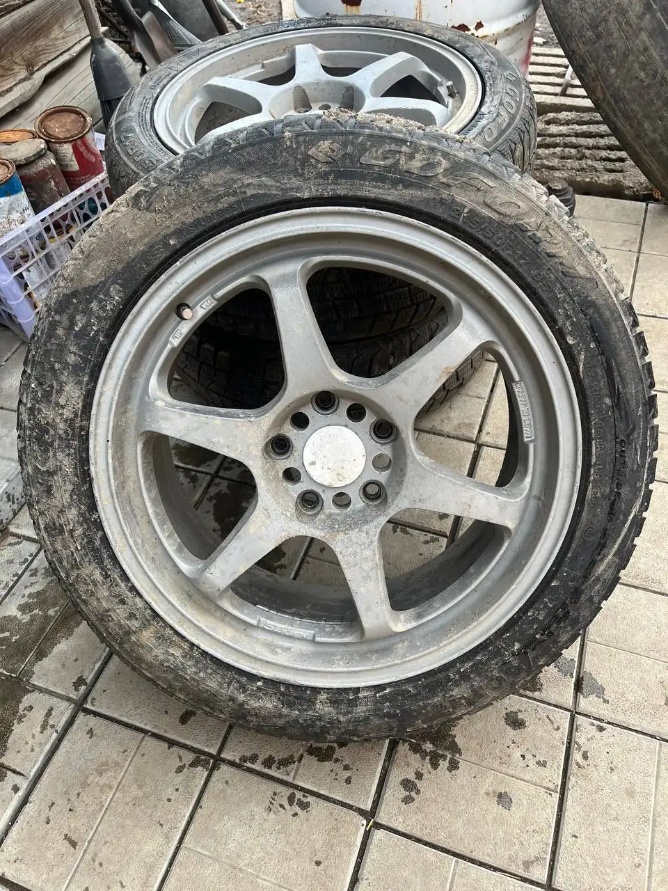 Продажа дисков r17 5Zigen Cannon Ball с резиной - Диски и шины (Запчасти) в Иркутск