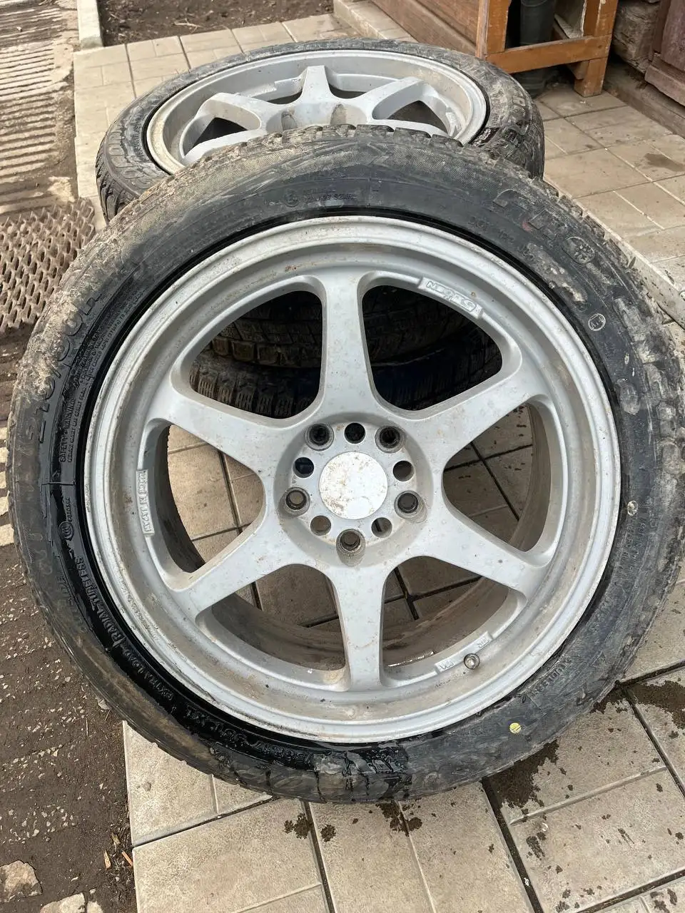 Продажа дисков r17 5Zigen Cannon Ball с резиной - Диски и шины (Запчасти) в Иркутск