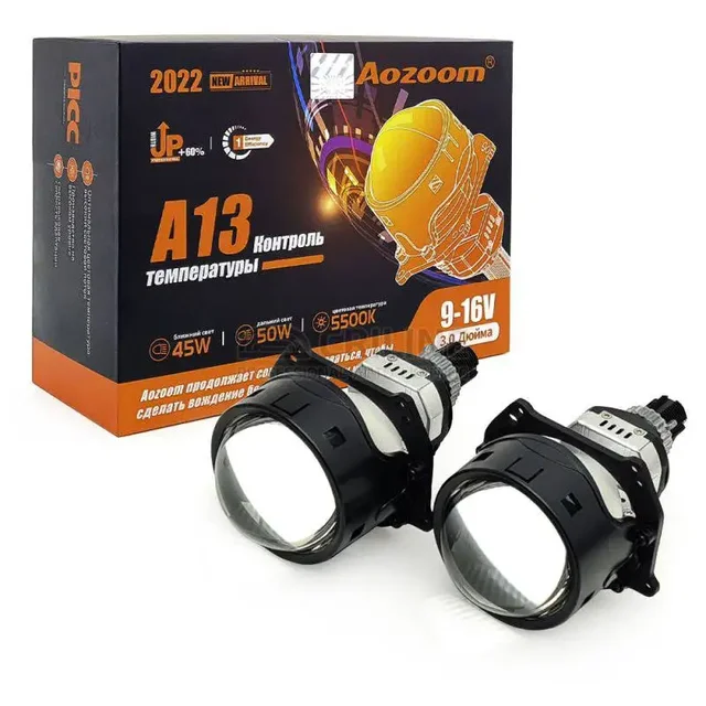 Продажа bi led линз Aozoom A13 и комплекта для самостоятельной установки - Запчасти для иномарок в Иркутск