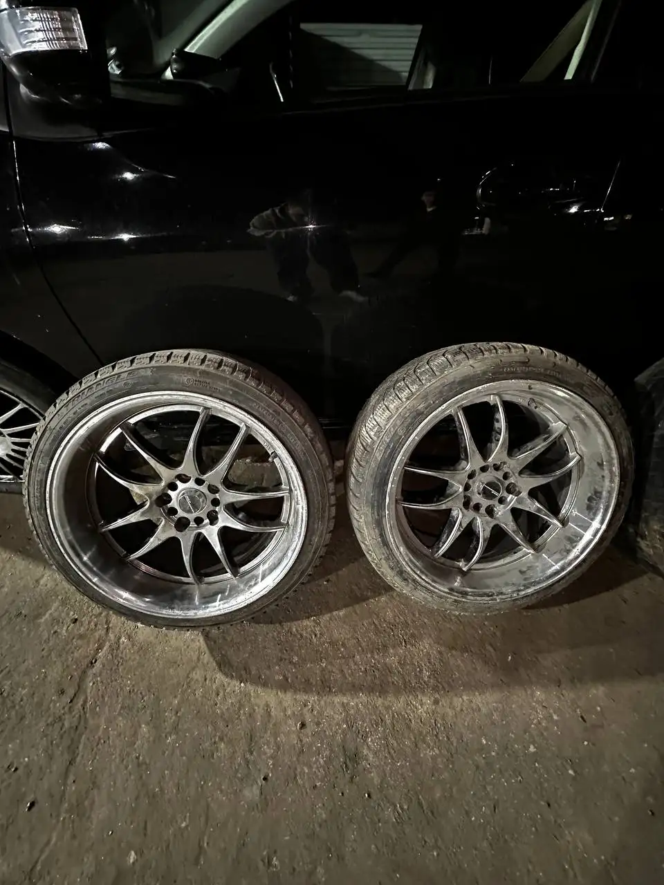 Продам диски WORK EMOTION CR P2 5x114.3 / 5x100 r18 9,5j на зимней резине - Диски (Запчасти) в Иркутск