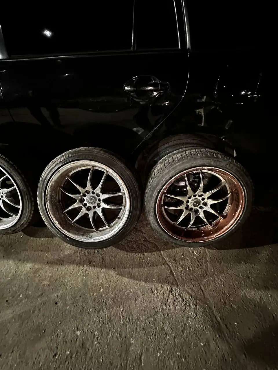 Продам диски WORK EMOTION CR P2 5x114.3 / 5x100 r18 9,5j на зимней резине - Диски (Запчасти) в Иркутск