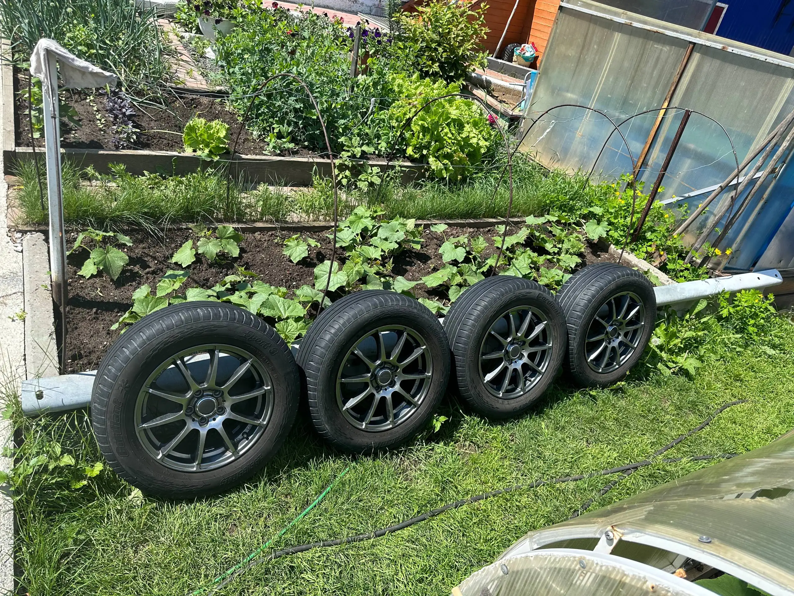 Продам диски с резиной R15 5/100 - Диски (Запчасти) в Иркутск