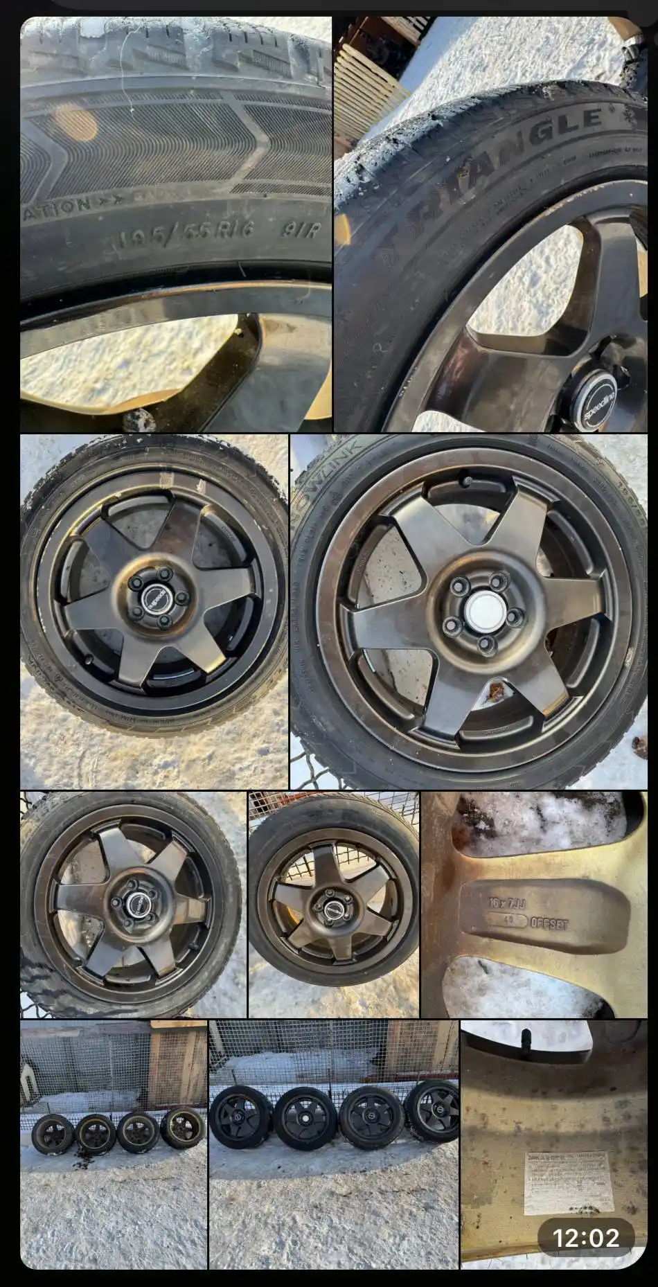 Японские диски Speedline R16 с резиной - Запчасти в Иркутск