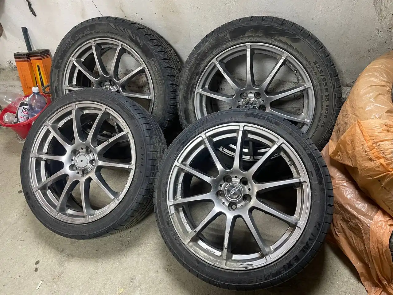 Продажа дисков A-Tech Schneider 5/100 r 18 с резиной