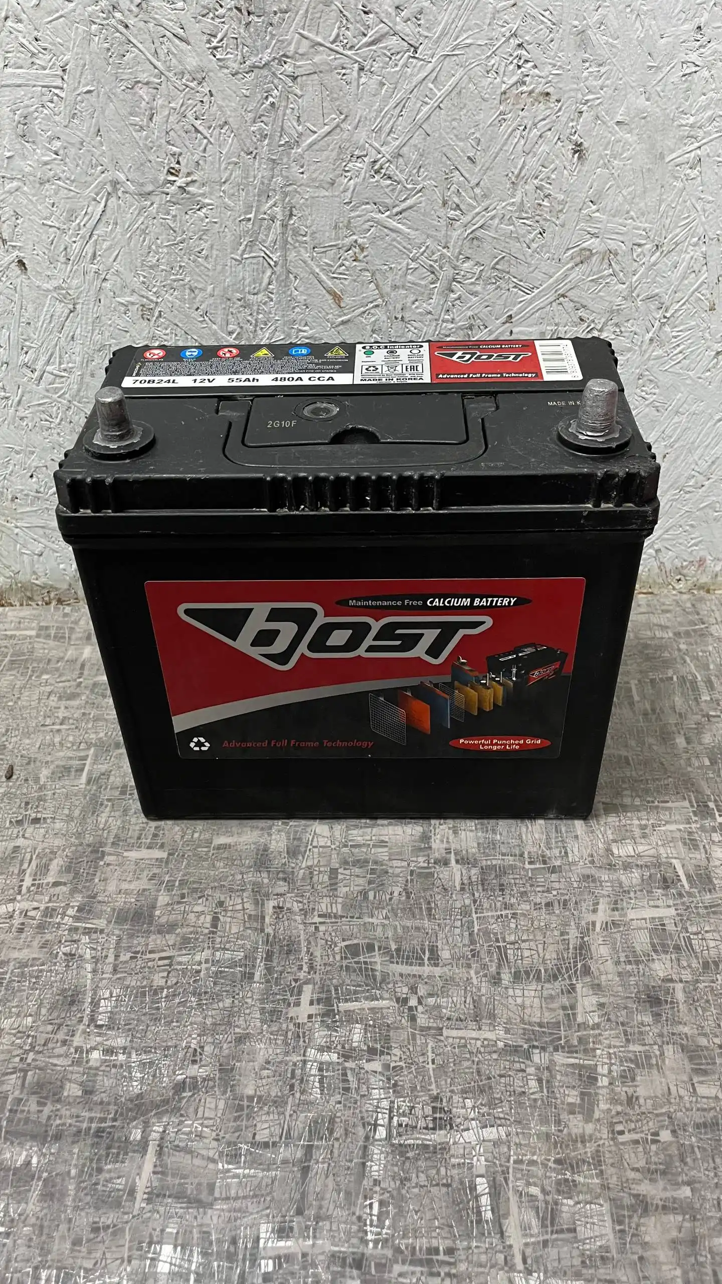 Аккумулятор Bost Korea B24L обратная полярность