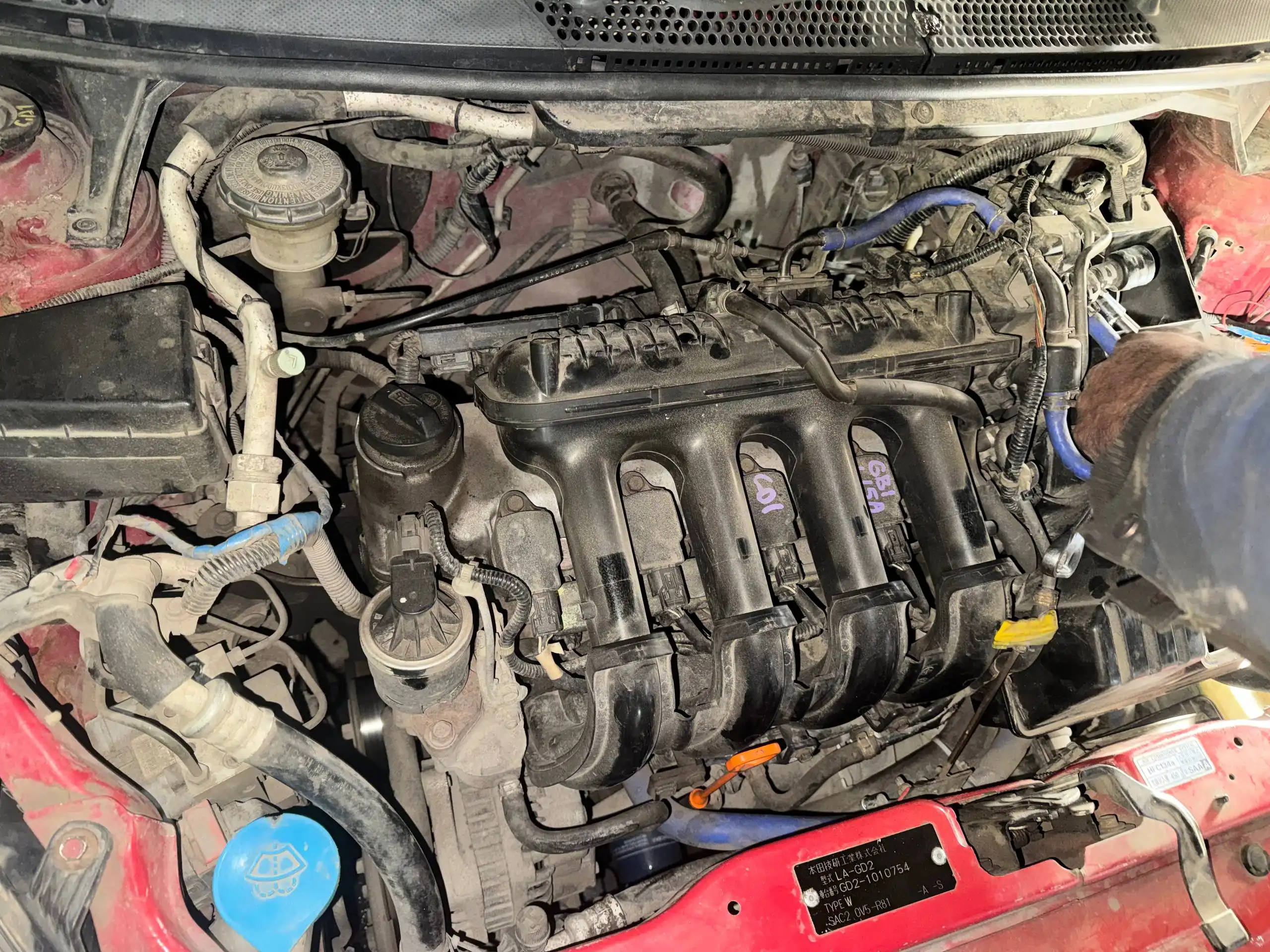 Двигатель L13A с Honda FIT - Двигатели (Запчасти) в Иркутск