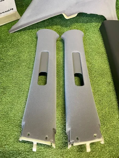 Обшивки стоек салона Toyota Chaser JZX100 Tourer S синие - Автозапчасти для японских автомобилей в Иркутск