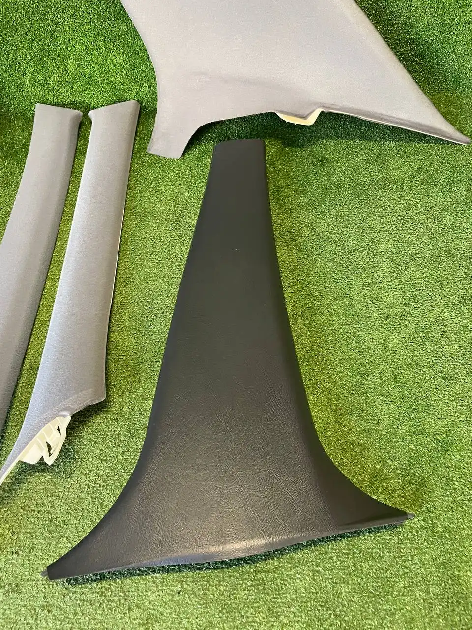 Обшивки стоек салона Toyota Chaser JZX100 Tourer S синие - Детали салона (Запчасти) в Иркутск