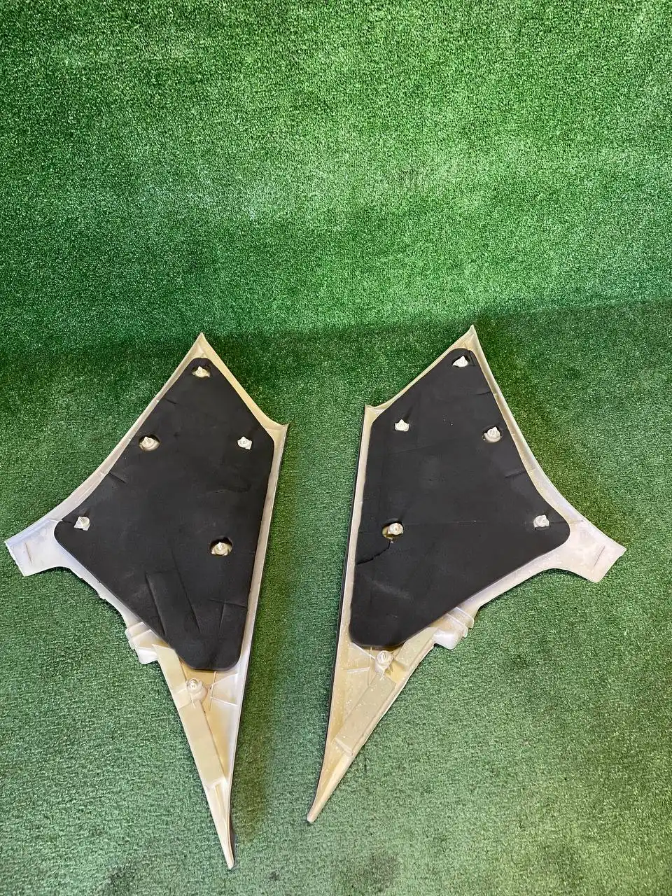 Обшивки стоек салона Toyota Chaser JZX100 Tourer S синие - Детали салона (Запчасти) в Иркутск