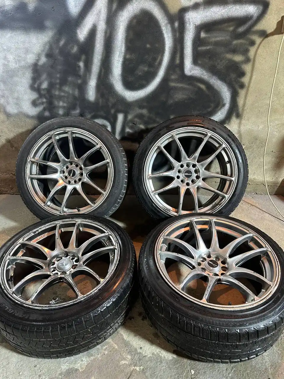 Диски R18 разноширные 5x114.3 и 5x100 - Диски (Запчасти) в Иркутск