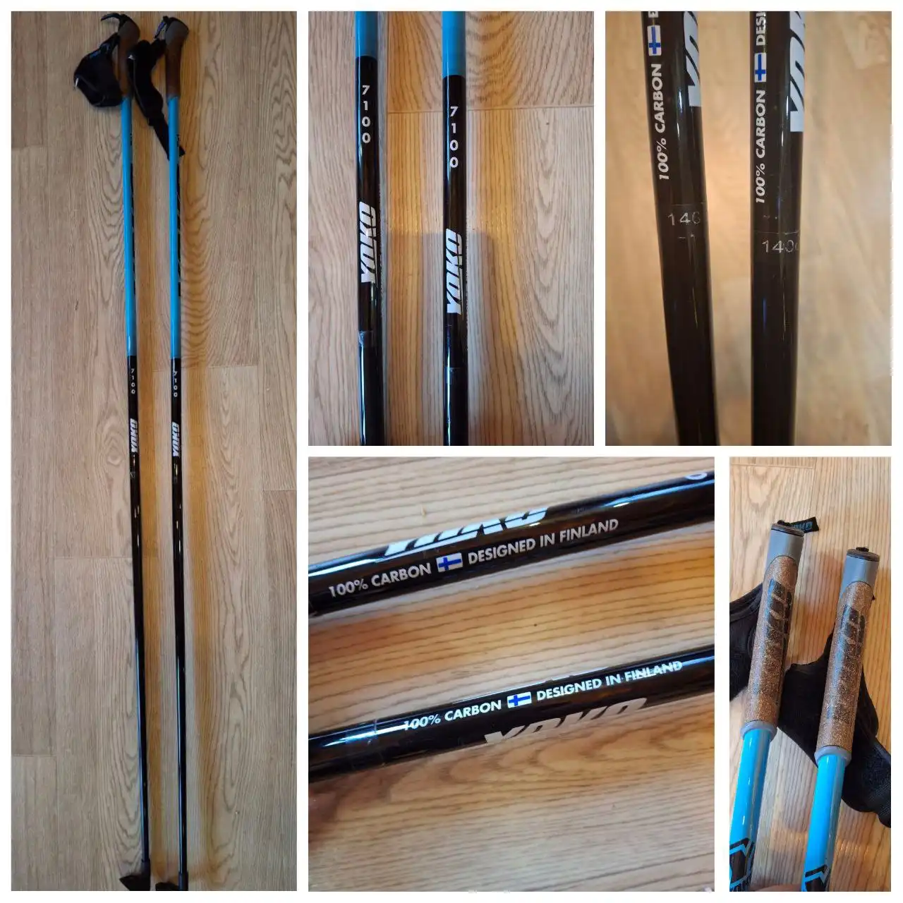 Лыжные палки Yoko 7100 Carbon 140 см