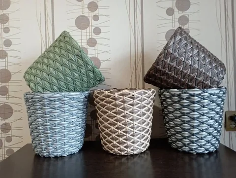 Мастер-класс по плетению кашпо из искусственного ротанга - Рукоделие в Шелехов