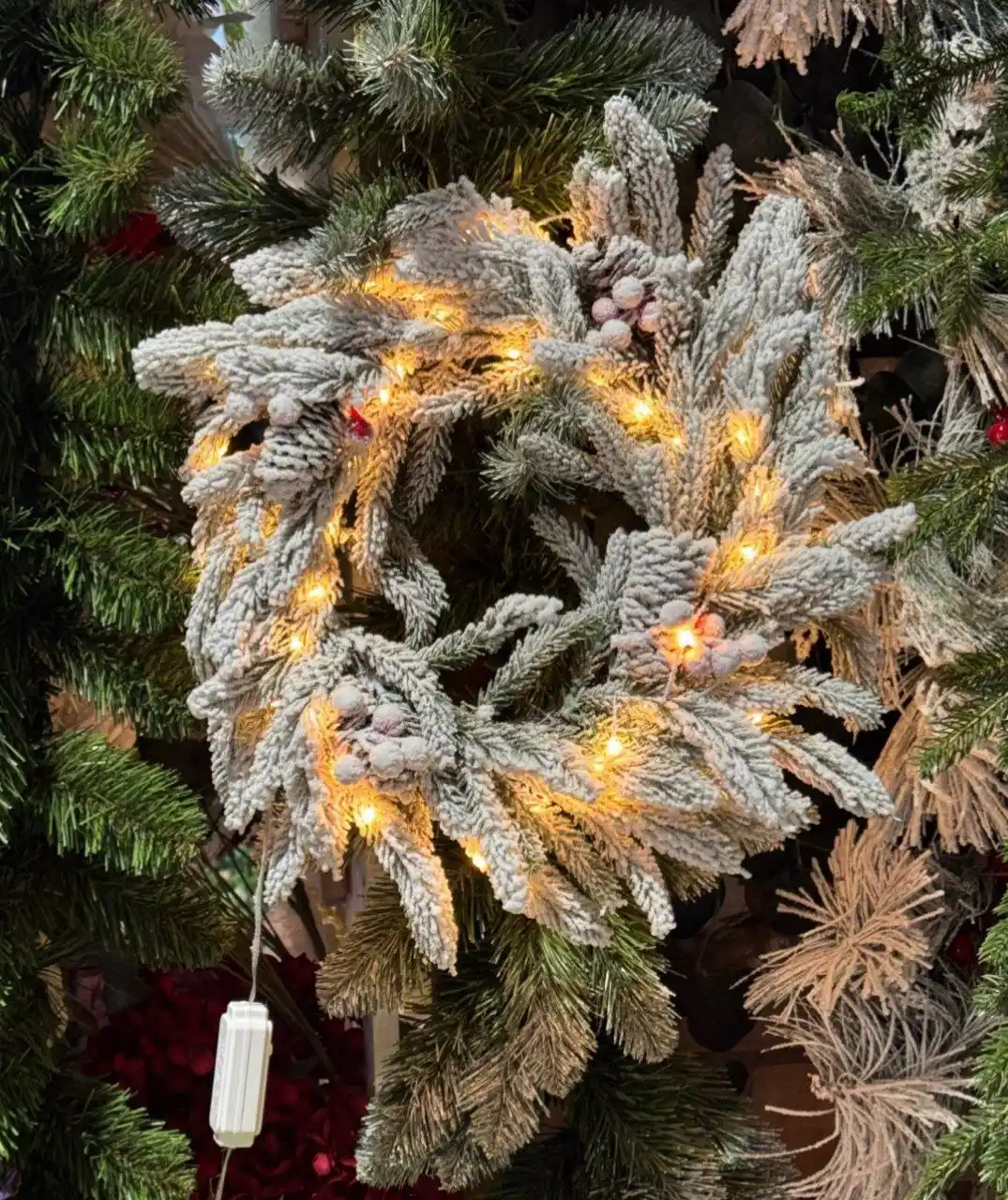 Венок новогодний с подсветкой - Для дома и дачи в Москва