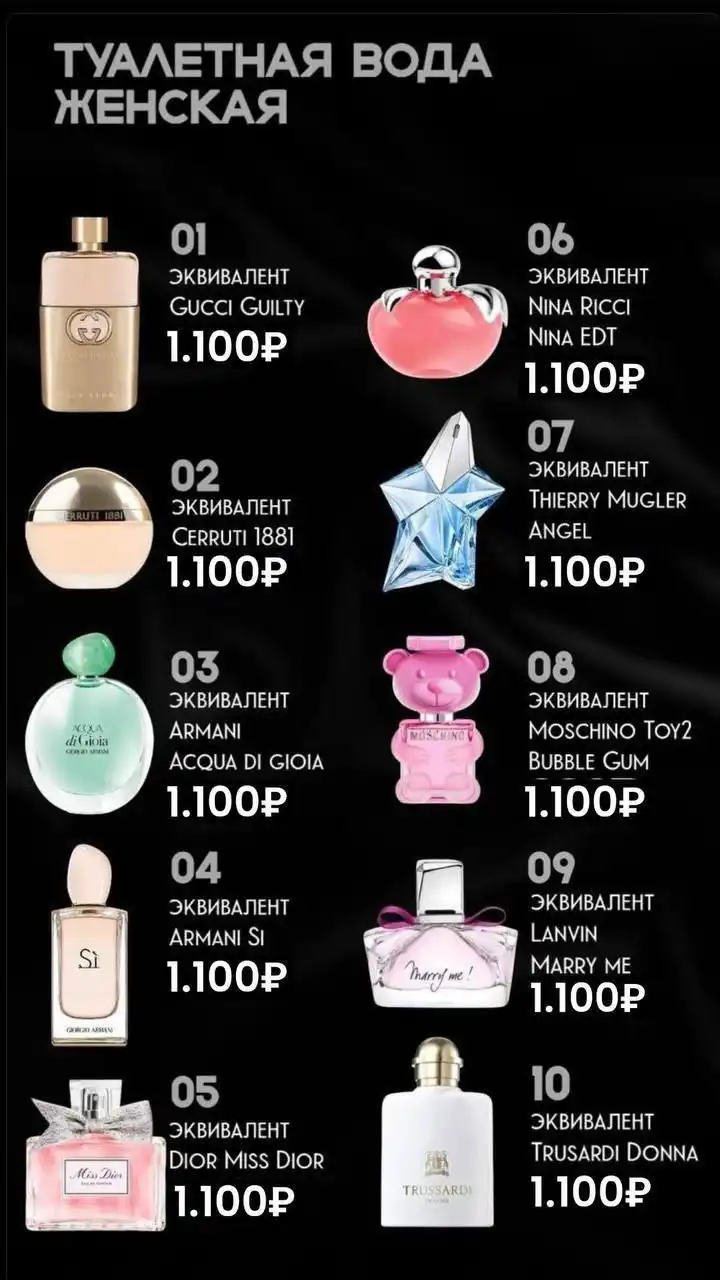 Качественный номерной парфюм