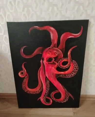 Картина маслом Осьминог 60×80 - Хобби и отдых в Москва