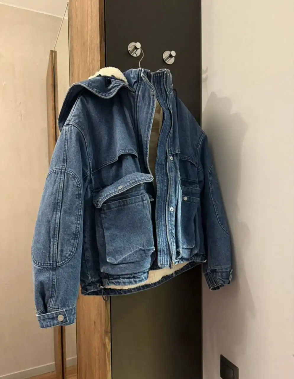 Джинсовая куртка Bershka размер 42