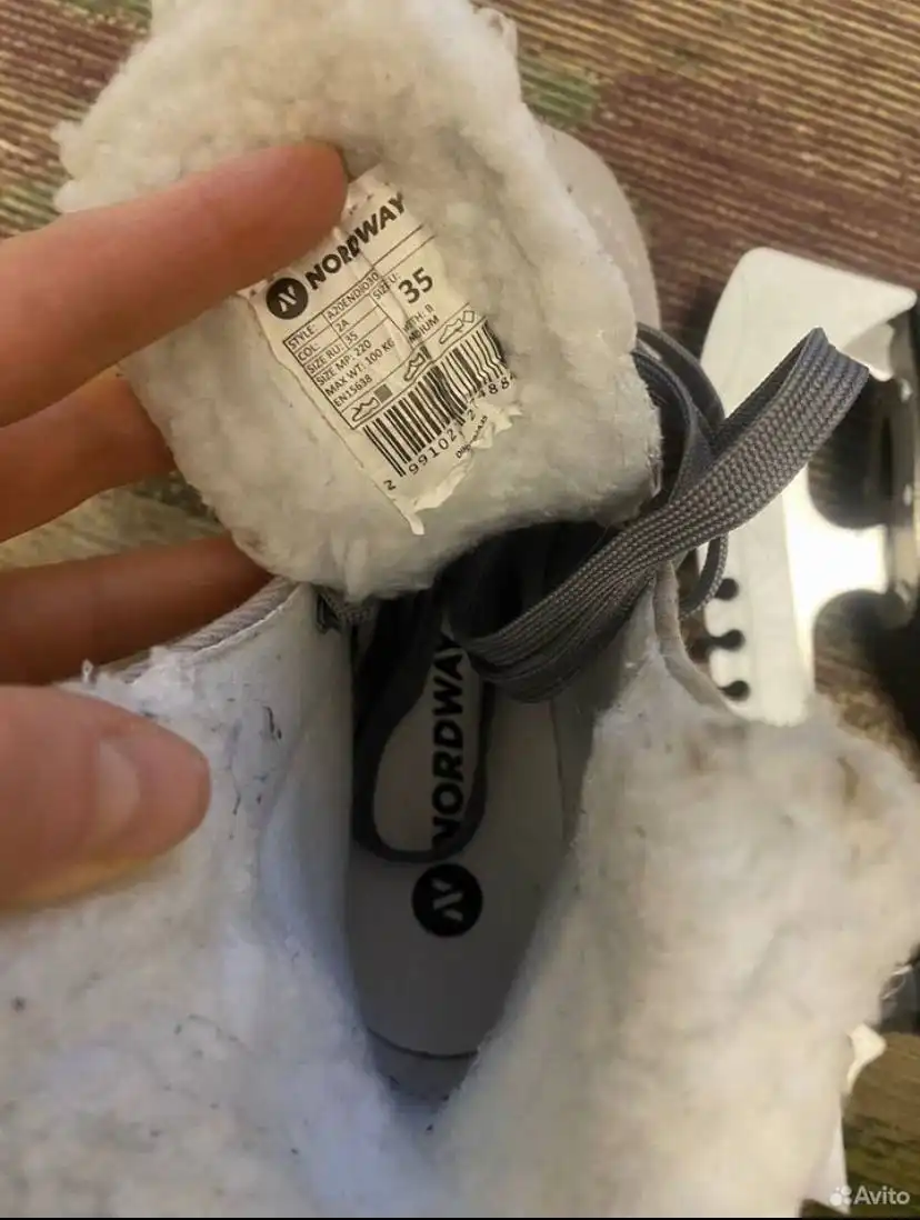 Коньки женские б/у 35 размер