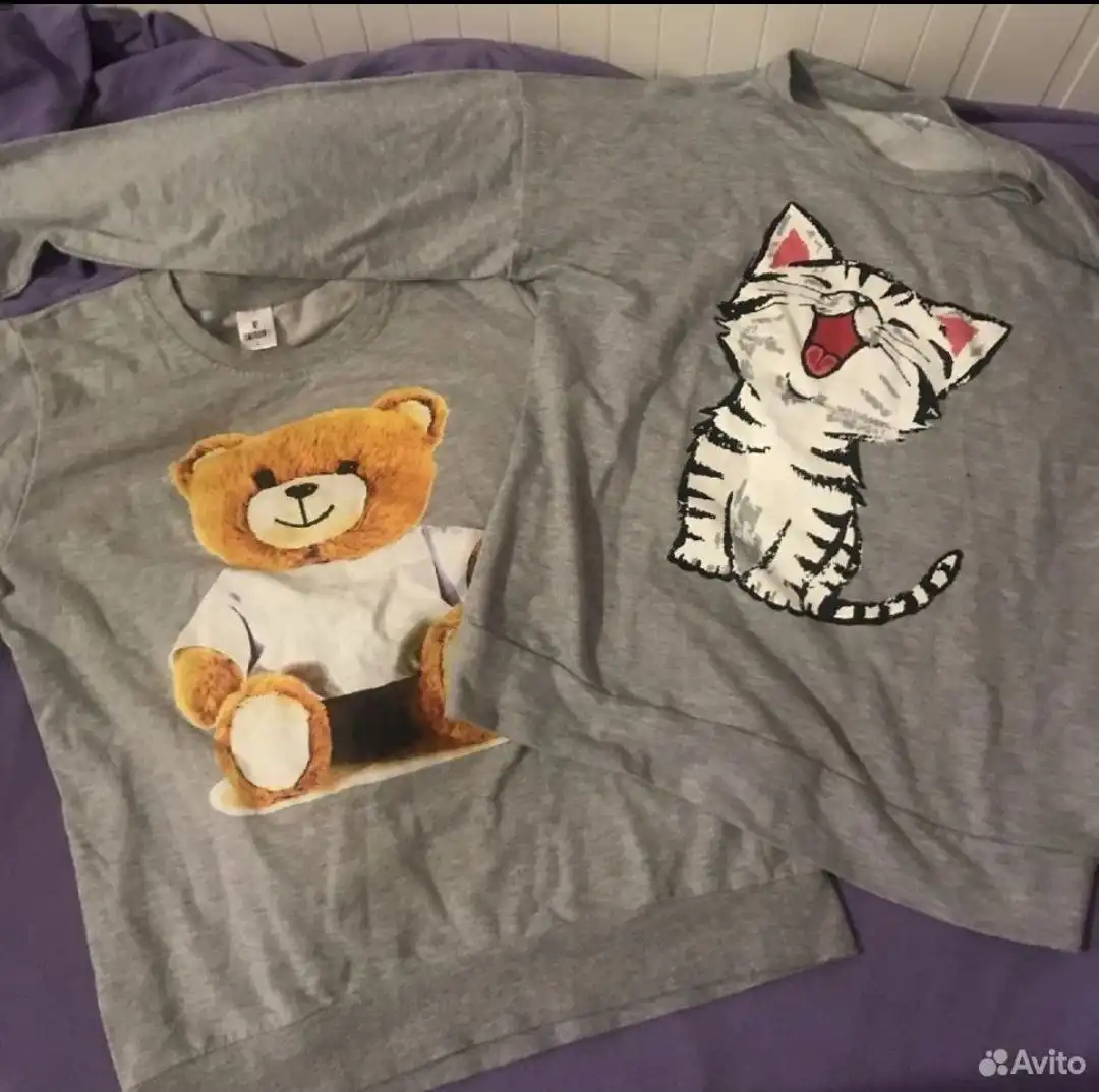 Б/у кофты и свитшоты с принтами