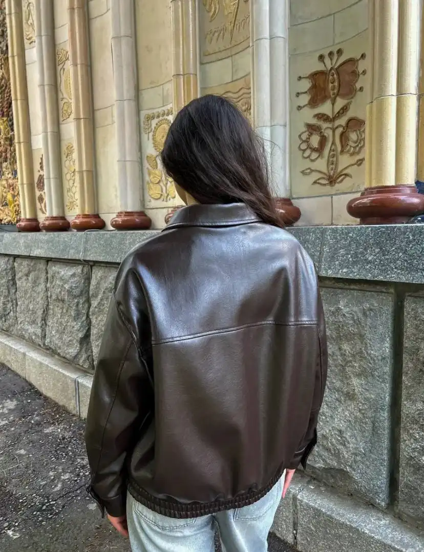 Бомбер женский оверсайз - Верхняя одежда (Одежда) в Москва