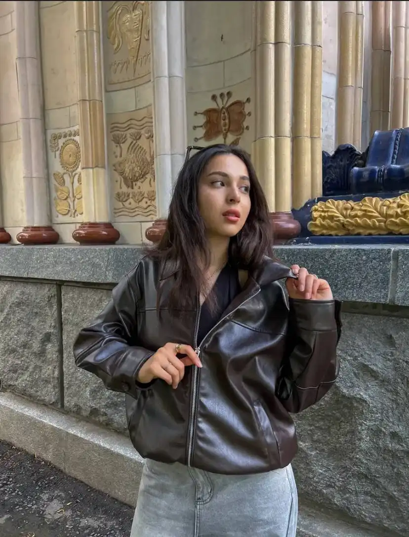 Бомбер женский оверсайз - Верхняя одежда (Одежда) в Москва