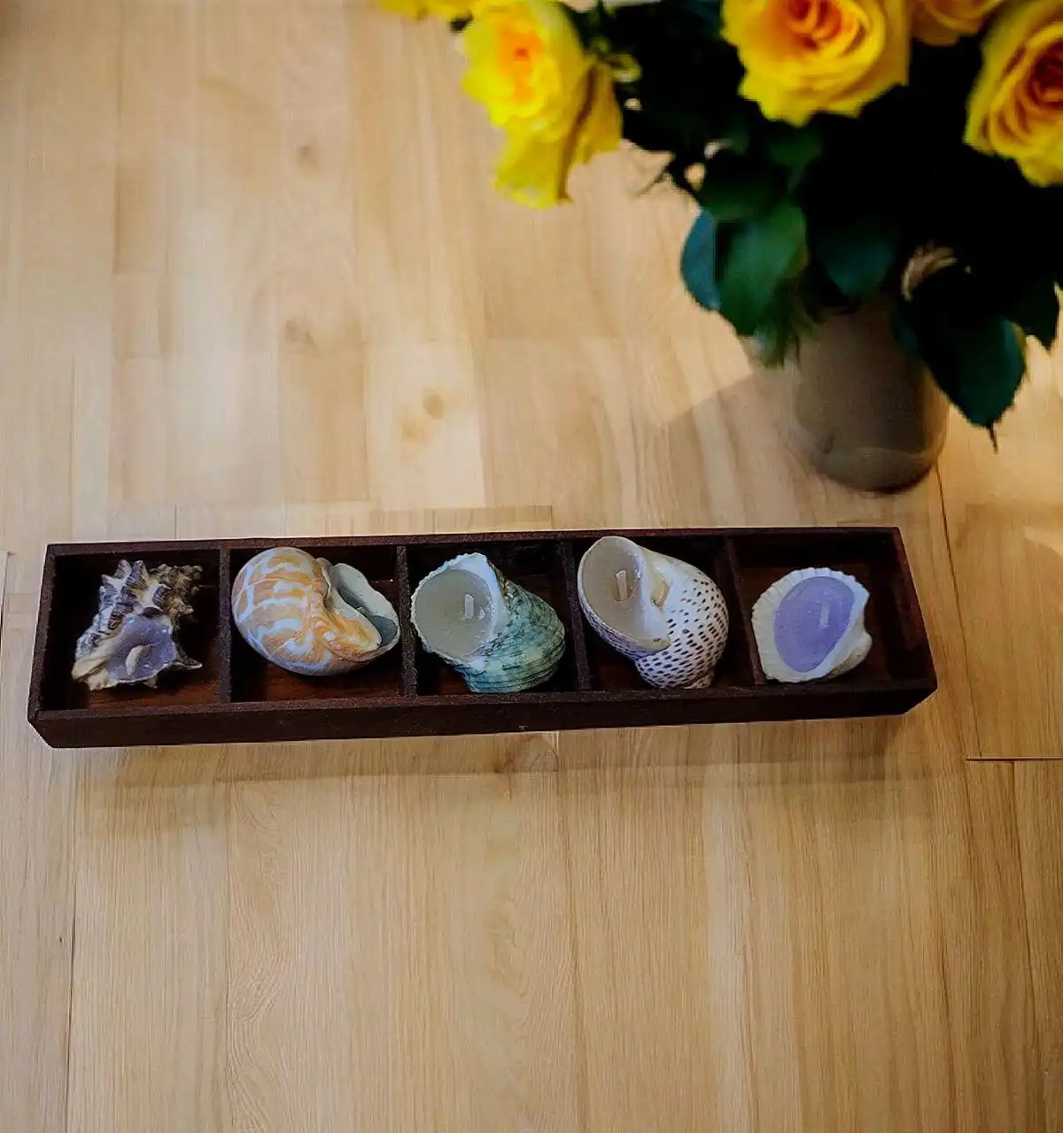 Свеча Икеа в ракушках - Свечи (Барахолка) в Москва