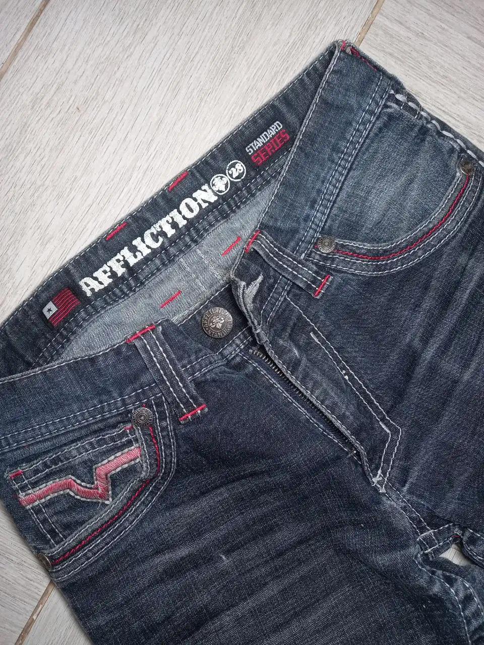 Джинсы Affliction оригинал р.28 - Джинсы (Одежда) в Москва