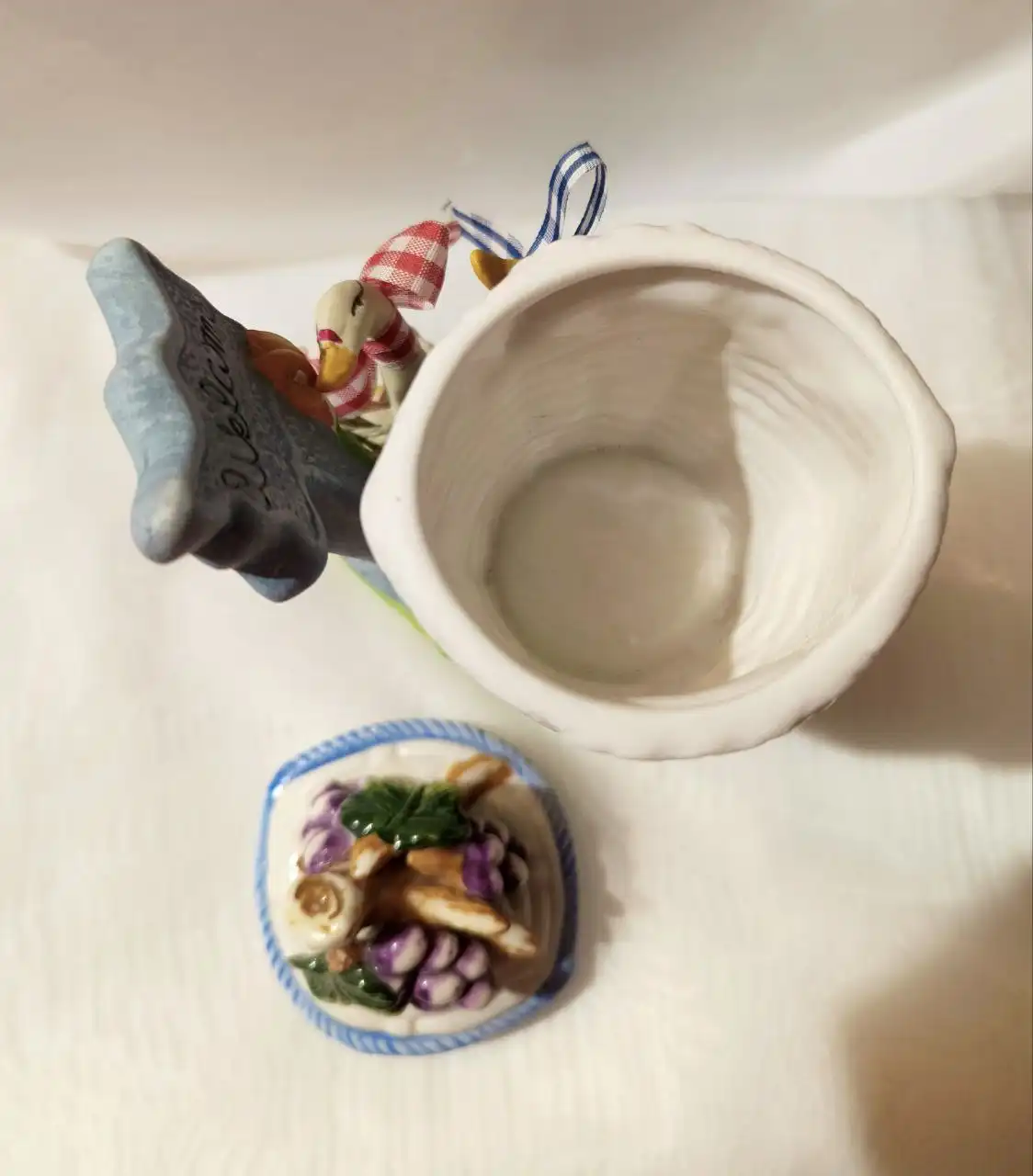 Сахарница с гусями, керамическая - Барахолка в Москва