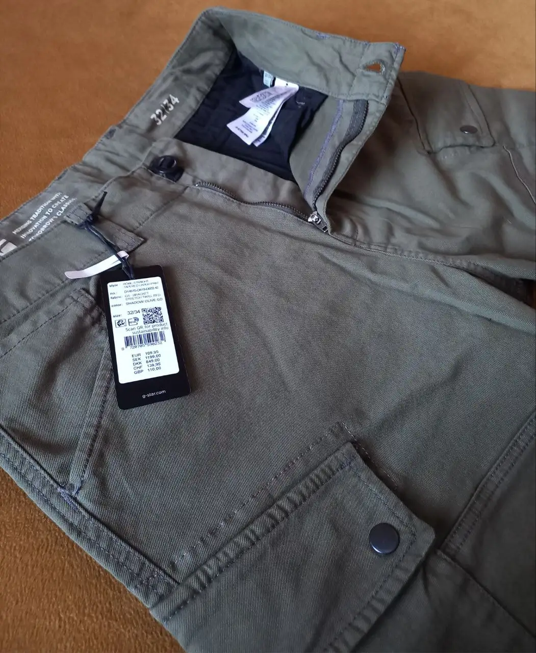 Продам оригинальные брюки G-Star Raw Roxic Straight Tapered Cargo 32/34 - Одежда в Москва