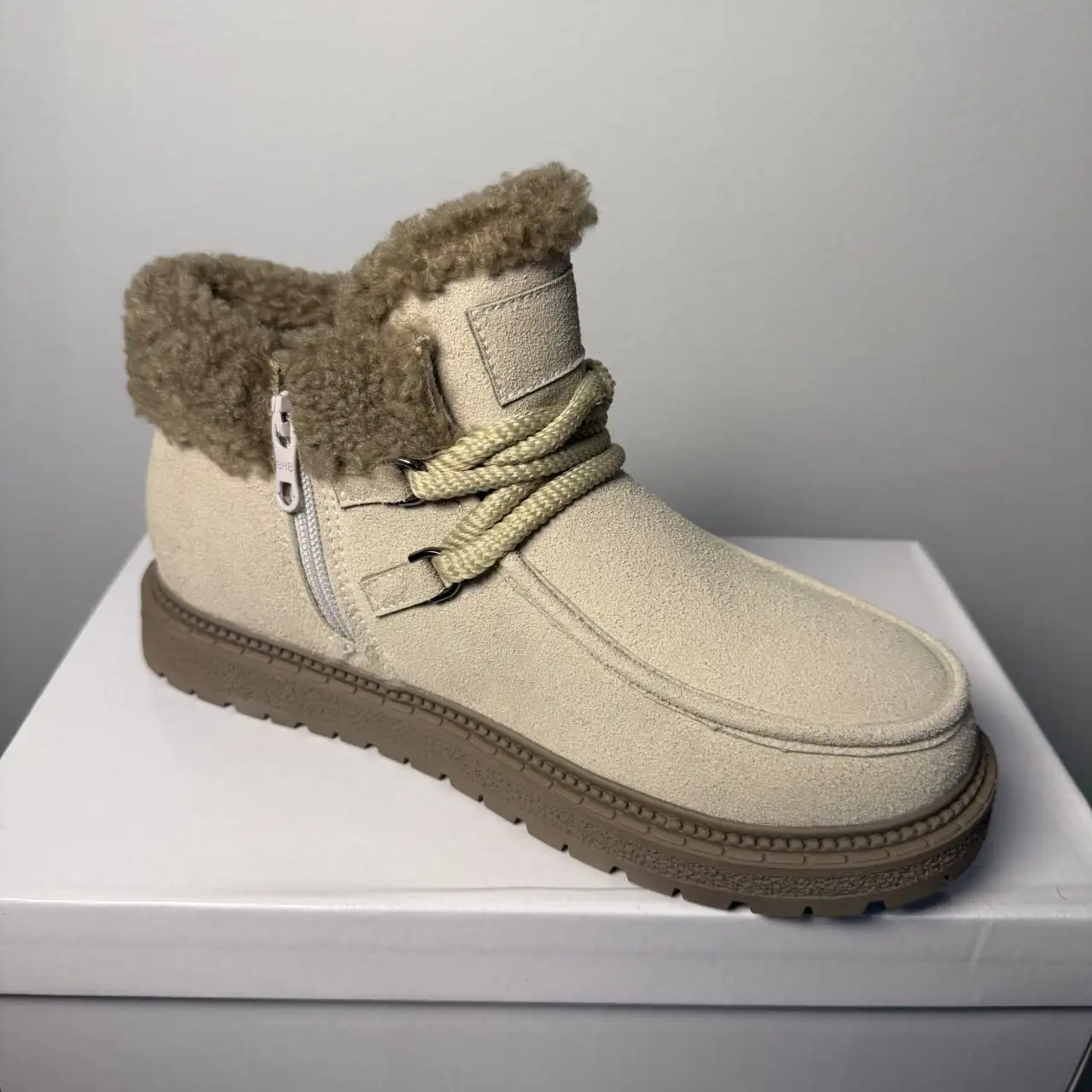 Женские зимние ботинки с боковой молнией - Обувь (Одежда) в Красногорск