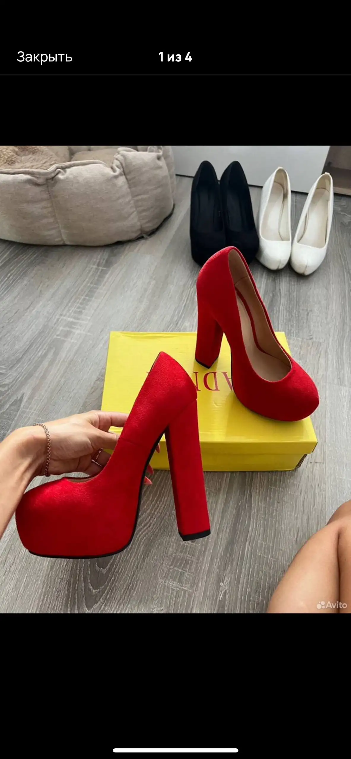 Новые туфли на устойчивом каблуке 14 см - Обувь (Одежда) в Москва