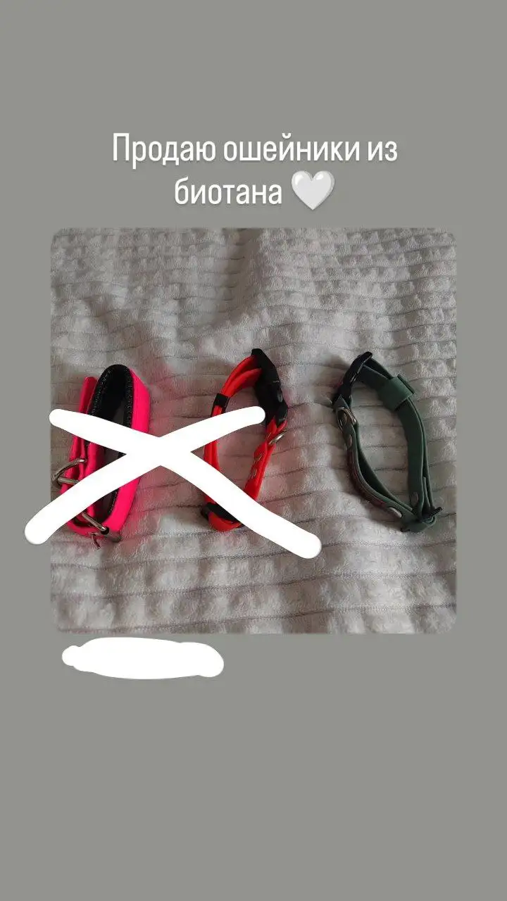 Ошейник из биотана ручной работы - Барахолка в Москва