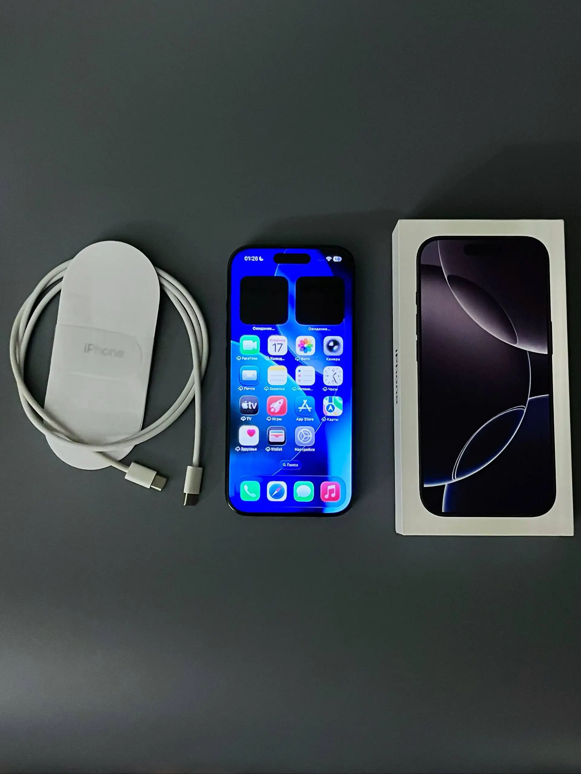 iPhone 16 Pro 128gb Titanium black - Смартфоны (Электроника) в Москва