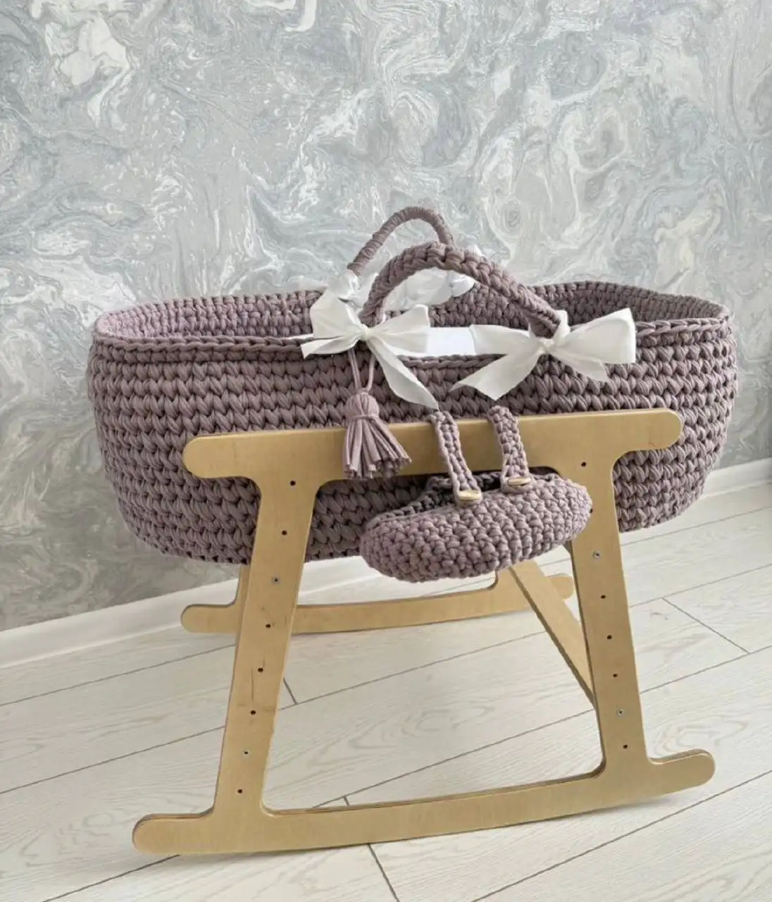 Продам новую вязанную люльку - Барахолка в Москва