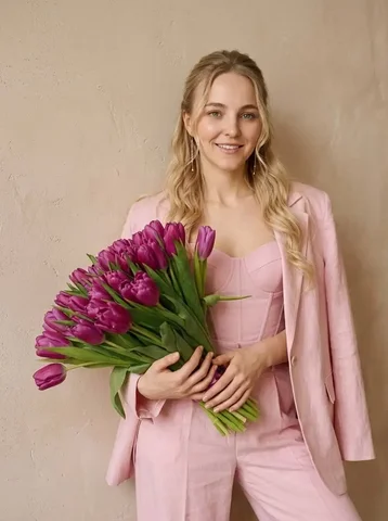 Фотографии с букетами тюльпанов к 8 марта - Фотография в Москва