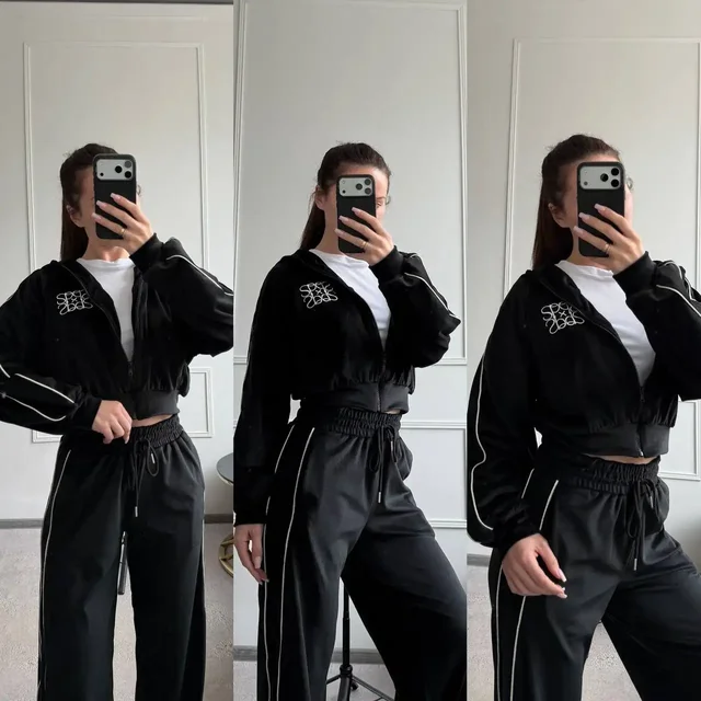 Костюм велюр с вышивкой - Джинсовая одежда в Москва