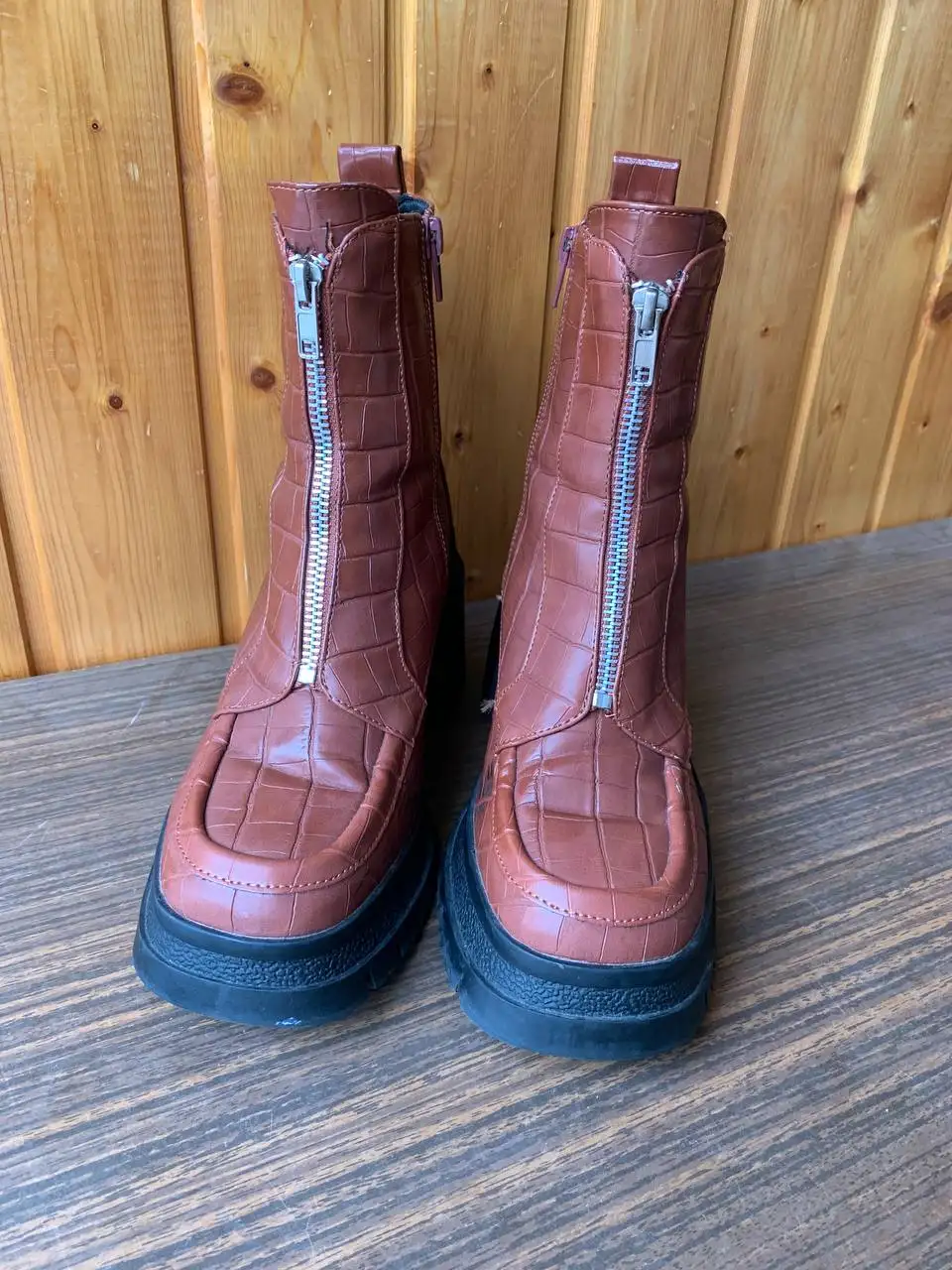 Ботинки коричневые 36 размер - Обувь (Одежда) в Москва