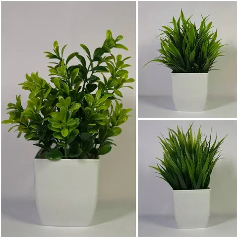 Набор из 3 цветов в кашпо - Сувениры и антиквариат в Москва